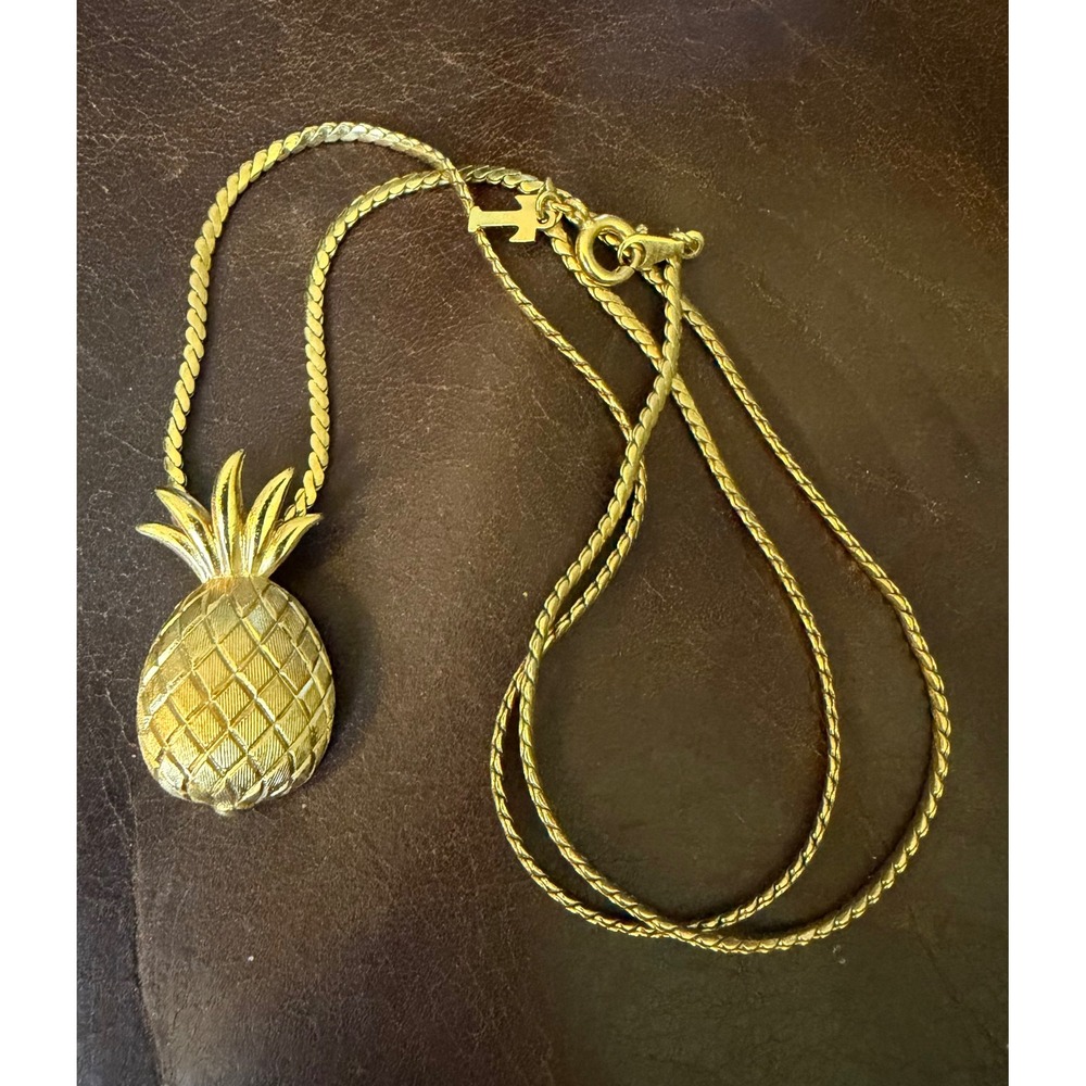 Trifari Pineapple Pendant Necklace